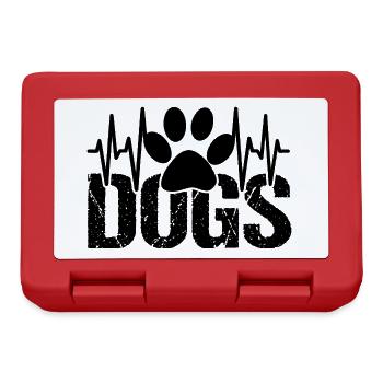 DOGS Paw Dogs Heartbeat - Boîte à goûter - rouge - Devant
