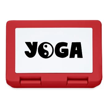 YOGA YIN YANG - Boîte à goûter - rouge - Devant