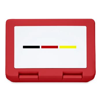 Symbole des couleurs de l’Allemagne - Boîte à goûter - rouge - Devant