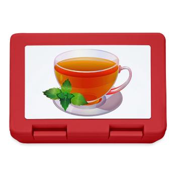 Tasse de thé Verre De Frise orientale Menthe poivrée - Boîte à goûter - rouge - Devant