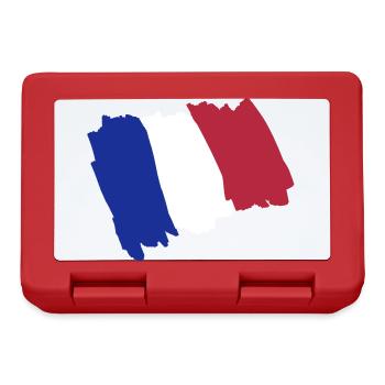 Drapeau de France dessin - Boîte à goûter - rouge - Devant