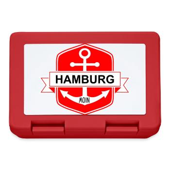 Hamburger Ankerplatz - Brotdose - Rot - Vorne