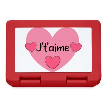saint-valentin - Boîte à goûter - rouge - Devant