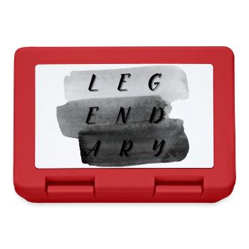 Legendäre Pinselstrich Typografie - Brotdose - Rot - Vorne