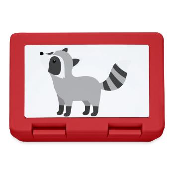 Style minimaliste curieux et mignon - Boîte à goûter - rouge - Devant