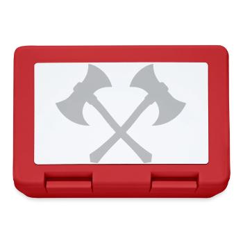 Cross axe - Lunchbox - red - Front