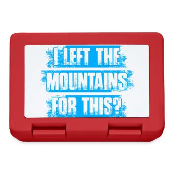 I left the mountains for this? Hiking Mountaineering - Lunchbox - red - Front