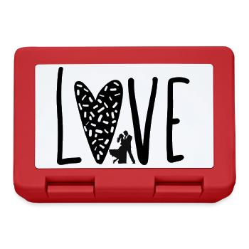 Romantic design. Love – Dancing Couple - Lunchbox - red - Front