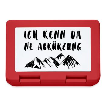 ICH KENN DA NE ABKÜRZUNG Wandern Humor - Brotdose - Rot - Vorne