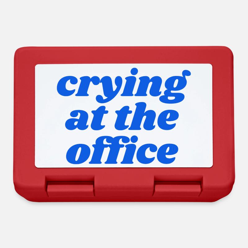 Pleurer au bureau - Boîte à goûter - rouge