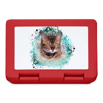 American Lynx, Katze, bengal, Leo, tiger, Malerei, - Brotdose - Rot - Vorne