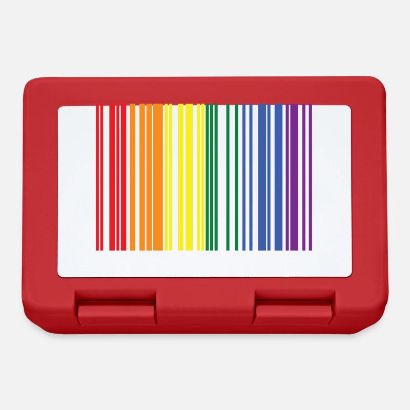 LGBTQ Barcode - Lunchbox - red