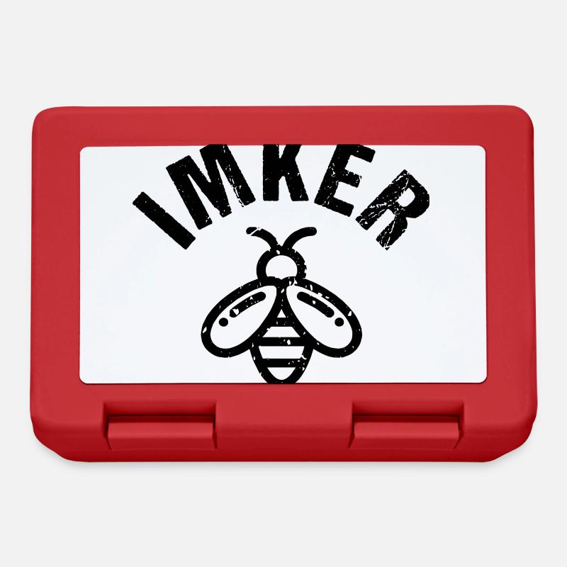 Imker Honigbiene - Brotdose - Rot
