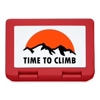 Time to climb (Berge, Sonne) - Brotdose - Rot - Vorne