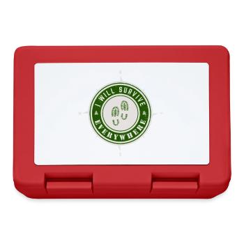 I will survive everywhere - Lunchbox - red - Front