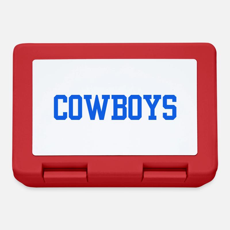 Cowboys - Boîte à goûter - rouge