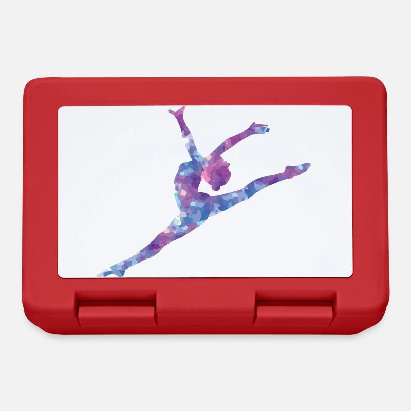 gymnastique - Boîte à goûter - rouge