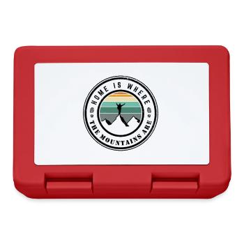 Home is where the mountains are - Lunchbox - red - Front