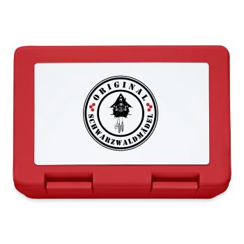 Original Schwarzwaldmädel - Brotdose - Rot - Vorne