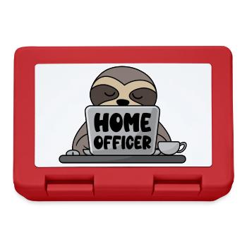 Homeofficer paresseux Ordinateur bureau à domicile - Boîte à goûter - rouge - Devant
