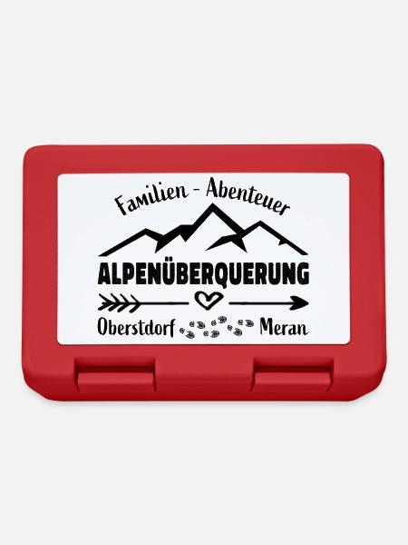 Alpenüberquerung Familie Abenteuer E5 - Brotdose - Rot