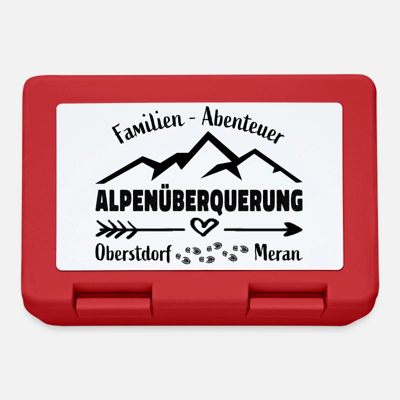 Alpenüberquerung Familie Abenteuer E5 - Brotdose - Rot