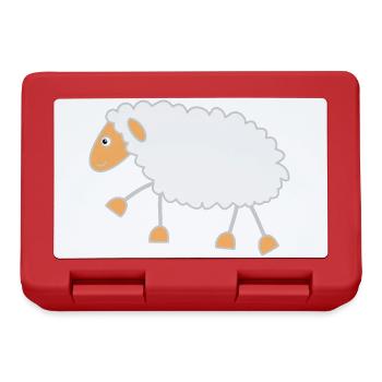 Drôle de mouton - Boîte à goûter - rouge - Devant