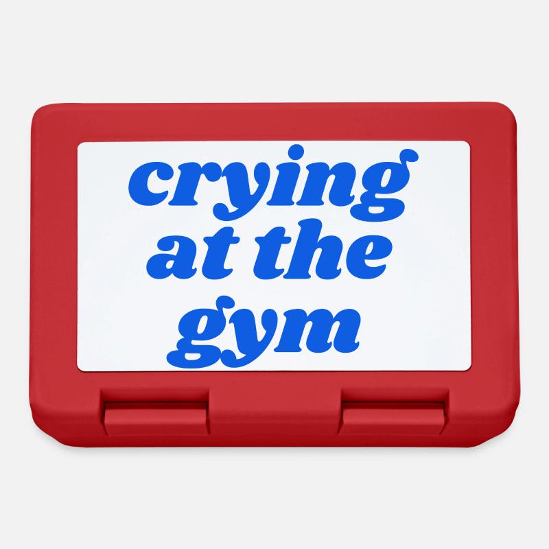 crying at the gym - Lunchbox - red