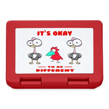 Oiseaux Oiseaux Cartoon - Boîte à goûter - rouge - Devant