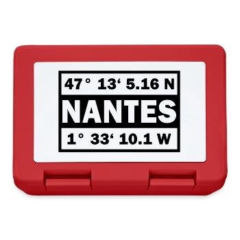Nantes Coordinates City France Nantes - Lunchbox - red - Front