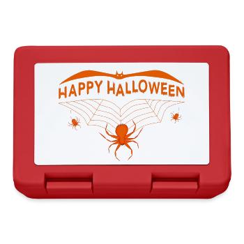 Halloween Chauve-souris Joyeux Halloween - Boîte à goûter - rouge - Devant
