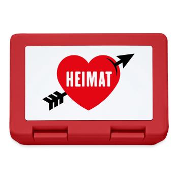Heimatliebe (Heimat, Heimatland, Heimatstadt / 3C) - Brotdose - Rot - Vorne