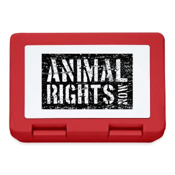 ANIMAL RIGHTS NOW VEGAN - Lunchbox - red - Front