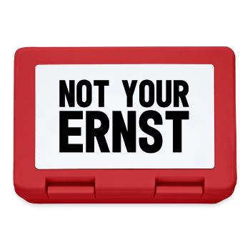 Not your Ernst - Brotdose - Rot - Vorne