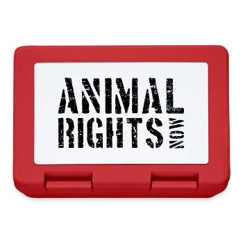 ANIMAL RIGHTS NOW - Brotdose - Rot - Vorne