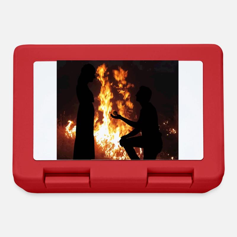 Express Love near Fire - Lunchbox - red