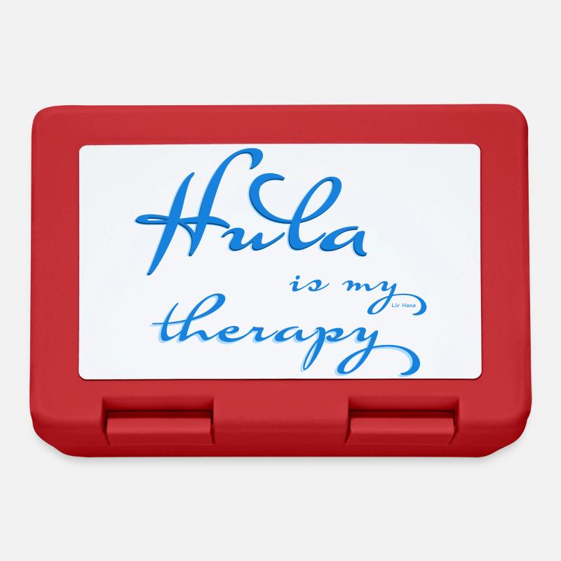 Hula is my therapy - Lunchbox - red