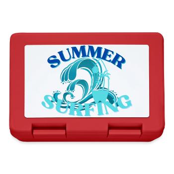 Sommer-Surfwellen-Kamm - Brotdose - Rot - Vorne