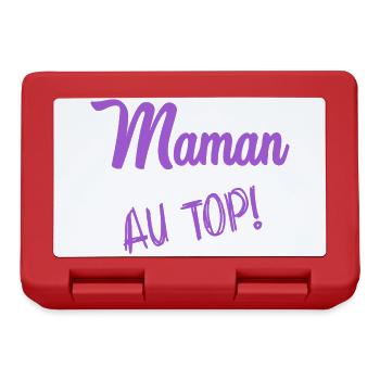 FÊTE DES MÈRES. BONNE FÊTE MAMAN. MAMAN - Boîte à goûter - rouge - Devant