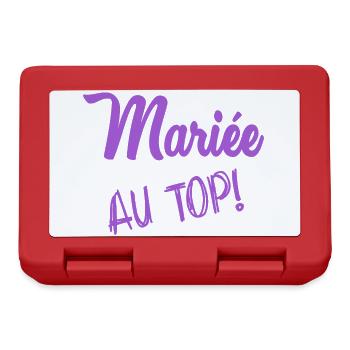 FUTURE MARIEE. EVJF. MARIEE. TEAM. TEAM MARIEE - Boîte à goûter - rouge - Devant