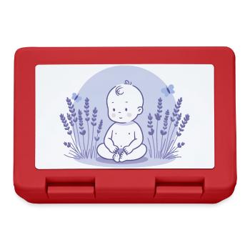 Baby in lavender - Lunchbox - red - Front