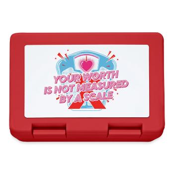 Conception de citation de cœur de motivation - Boîte à goûter - rouge - Devant