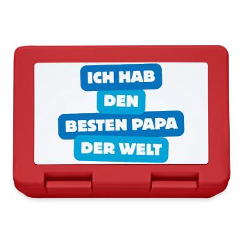 Best Dad in the World – Family Shirt - Lunchbox - red - Front
