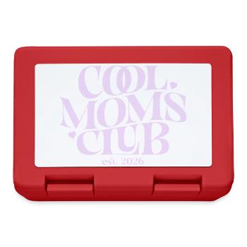 Mama 2026 Geschenk - Coole Mama Outfit - Brotdose - Rot - Vorne
