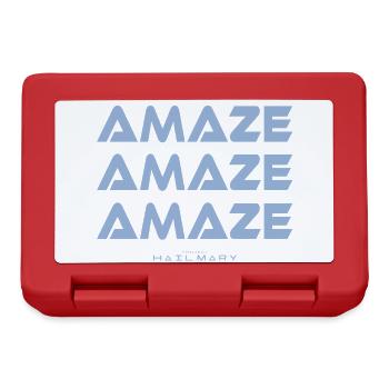Amaze Amaze Amaze - Sci-Fi Typography Art - Lunchbox - red - Front