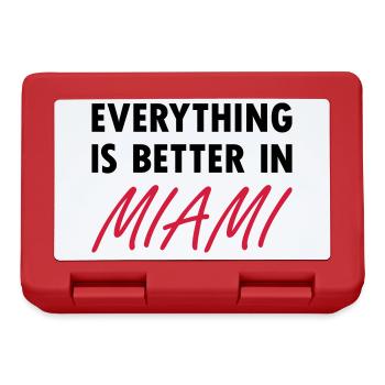 Tout va mieux à Miami - Boîte à goûter - rouge - Devant