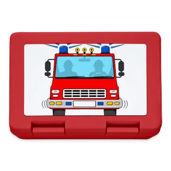 Camion de pompiers sans lettrage - Boîte à goûter - rouge - Devant
