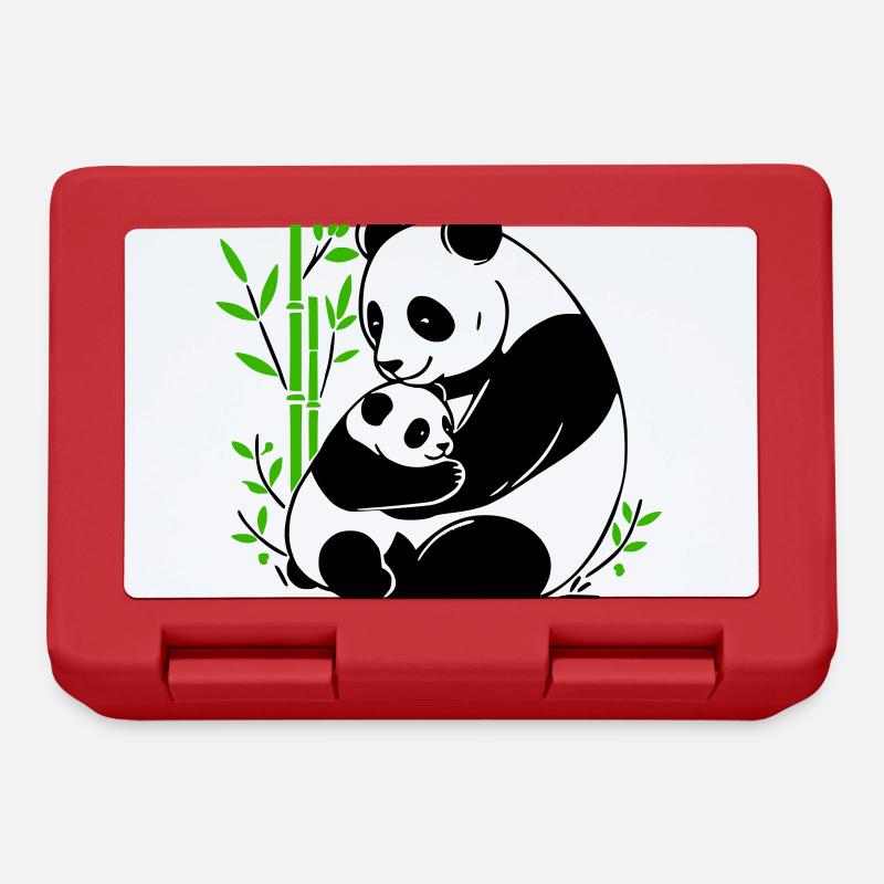 Panda tenderness - Lunchbox - red