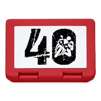 Motorcycle 40 Motorcyclist Moto - Lunchbox - red - Front