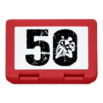 Motorcycle 50 Motorcyclist Moto - Lunchbox - red - Front
